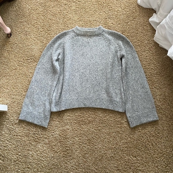 AG- Grey “Noelle” Slight Flare Sleeve Sweater - Picture 2 of 4